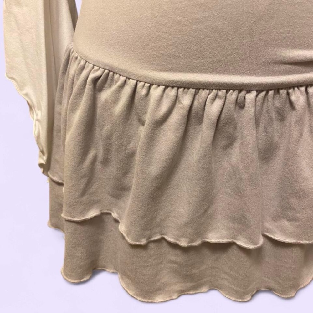 Chic gray/Cream Ruffle dress - Picture 8 of 8